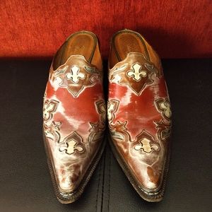 Donald Pliner Western Juta Mules